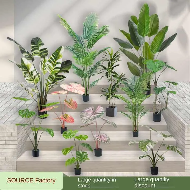 نباتات اصطناعية شجرة ديكور المنزل - Artificial Plants Tree Home Decor Bonsai Tree Pots