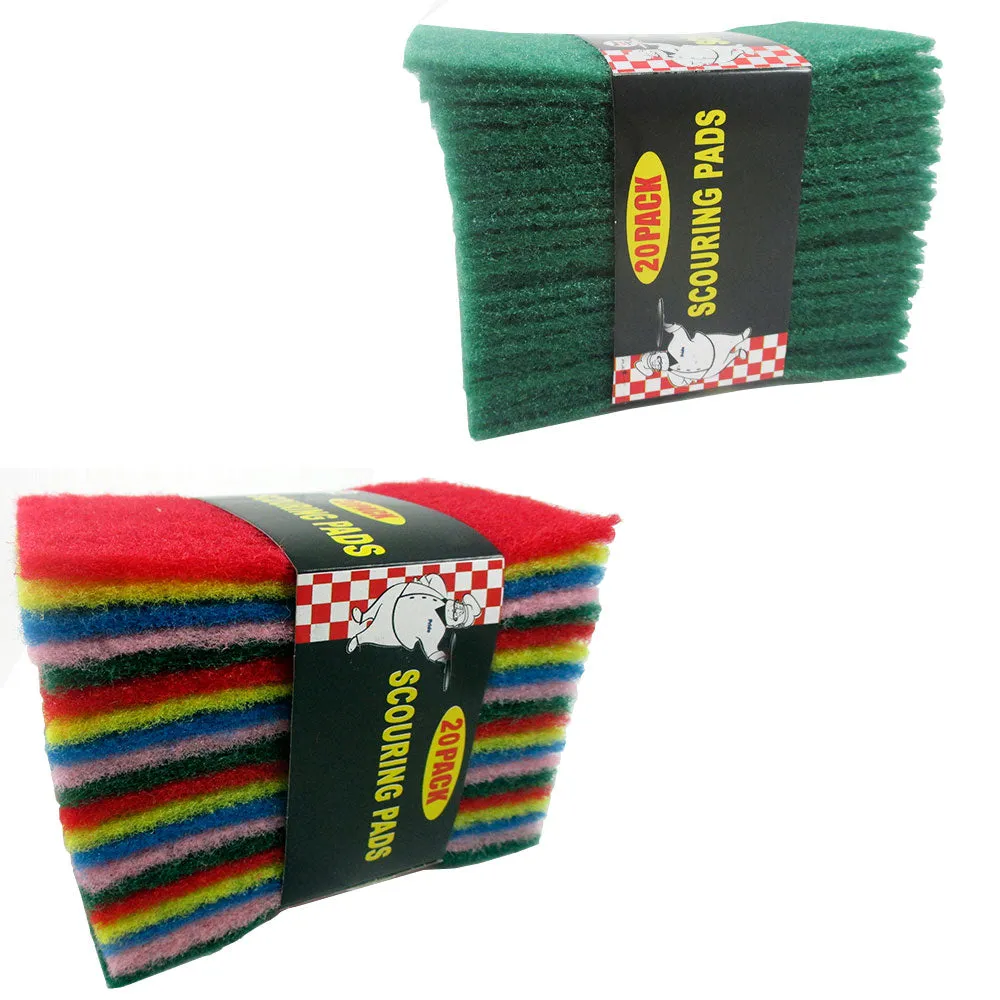30 Ct Scouring Pads Medium Duty Home Kitchen Scour Scrub Cleanning Pad Wholesale