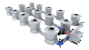Alien Hydroponics - V-SYSTEM 15 Pot 3 Row Kit