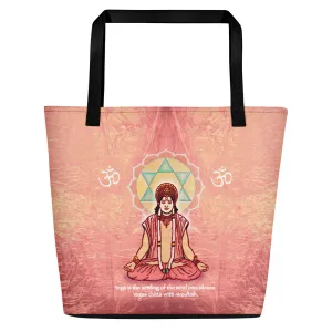 Avatar in Meditation Yoga Beach Bag