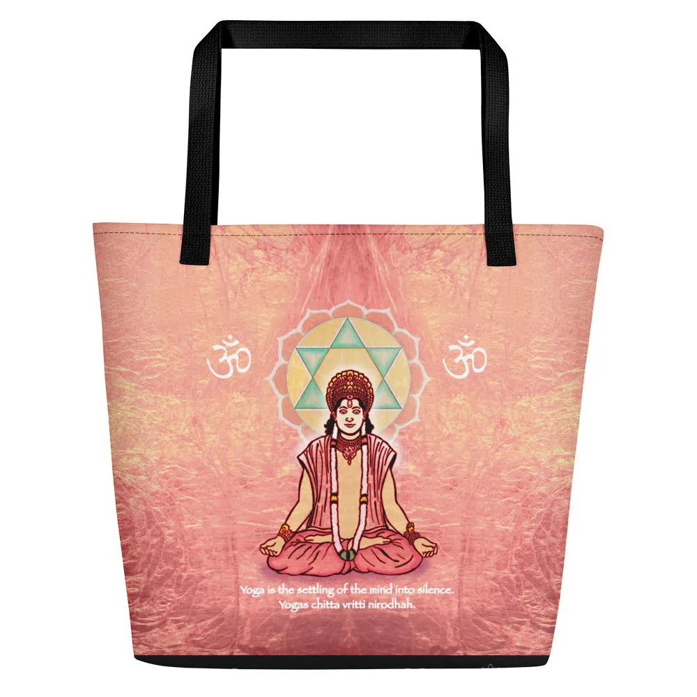 Avatar in Meditation Yoga Beach Bag