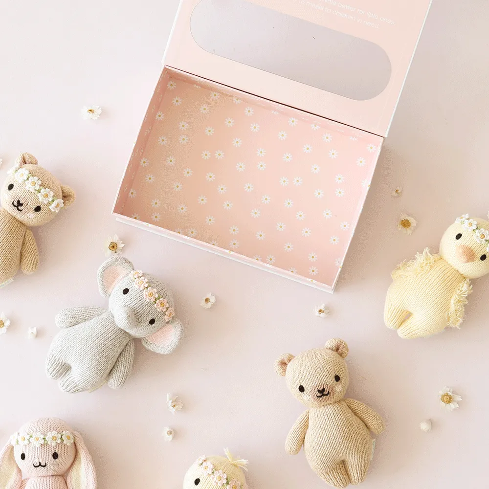 Baby Bunny - Rose with Ivory Floral by Cuddle   Kind
