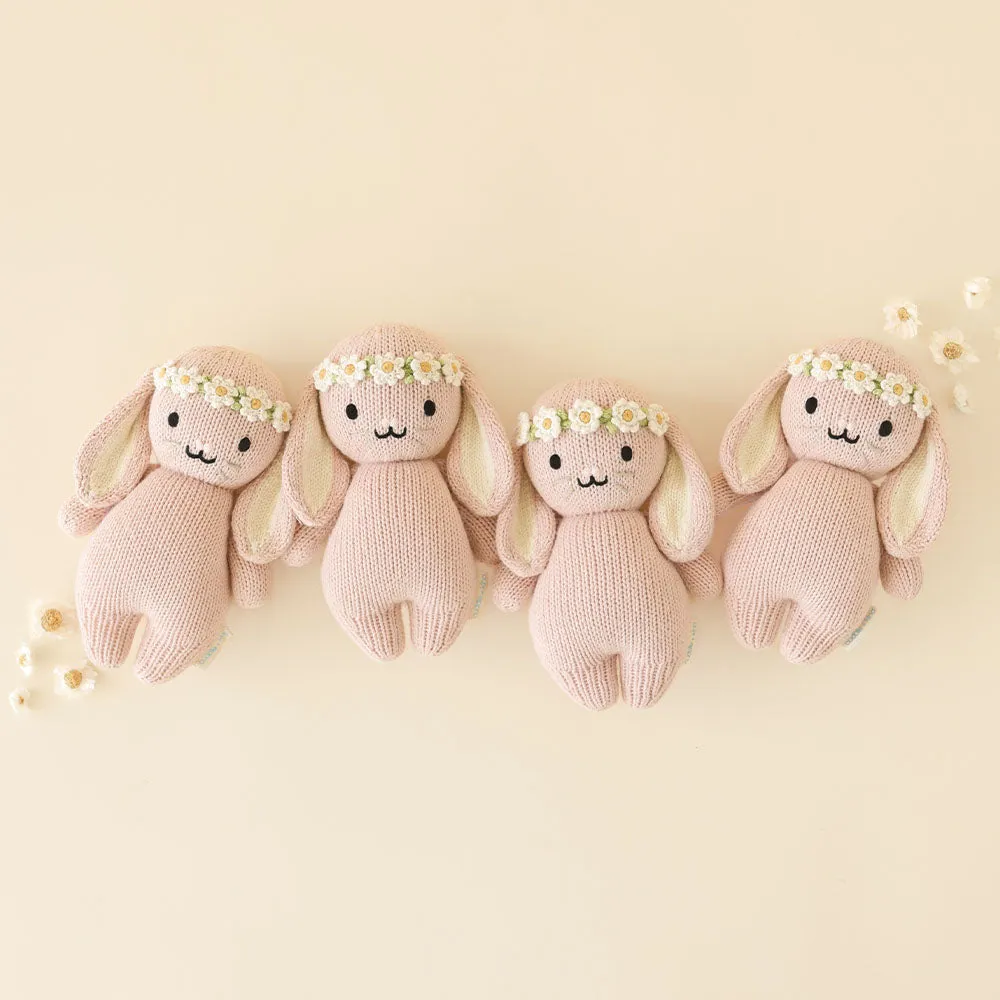 Baby Bunny - Rose with Ivory Floral by Cuddle   Kind