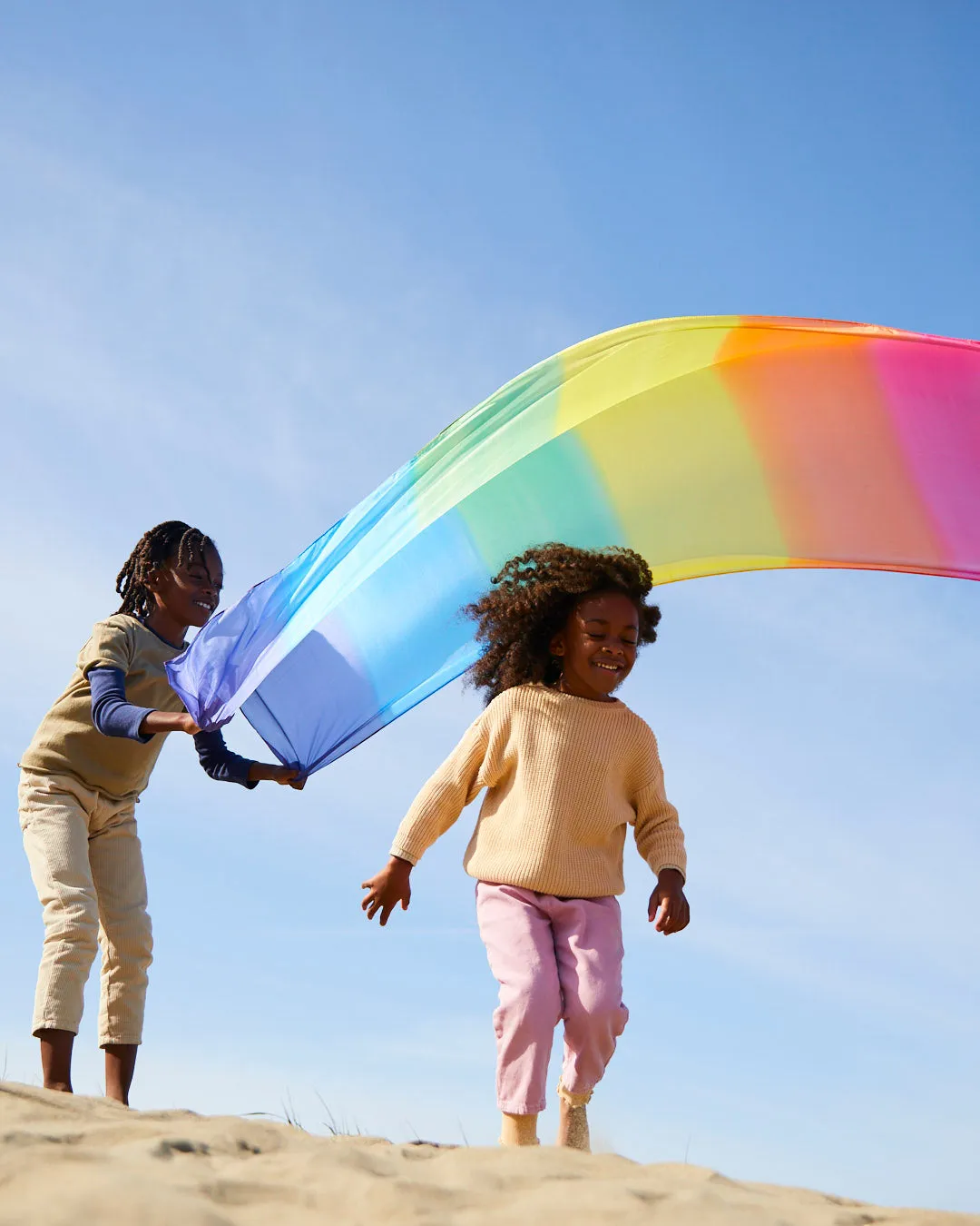 Giant Rainbow Playsilk, 70 x 35 inches