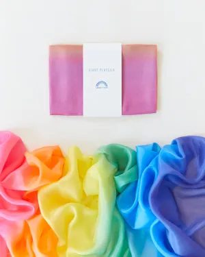 Giant Rainbow Playsilk, 70 x 35 inches