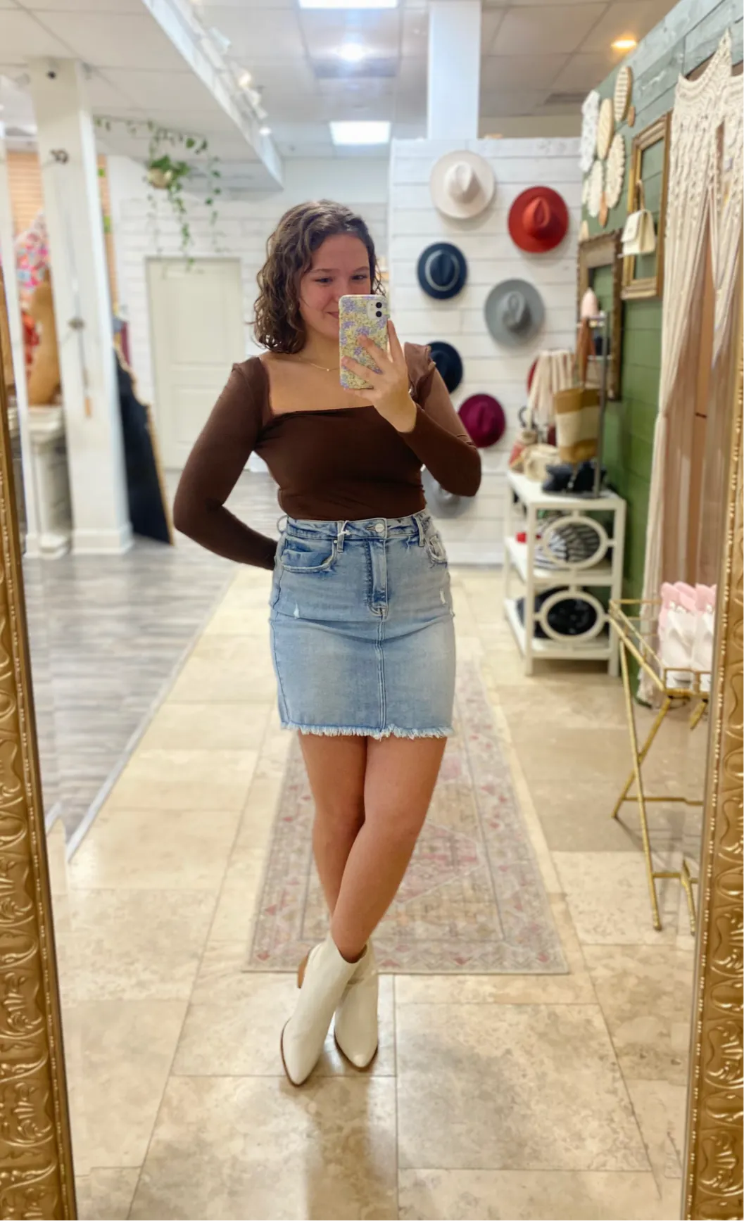 High Rise Mini Skirt