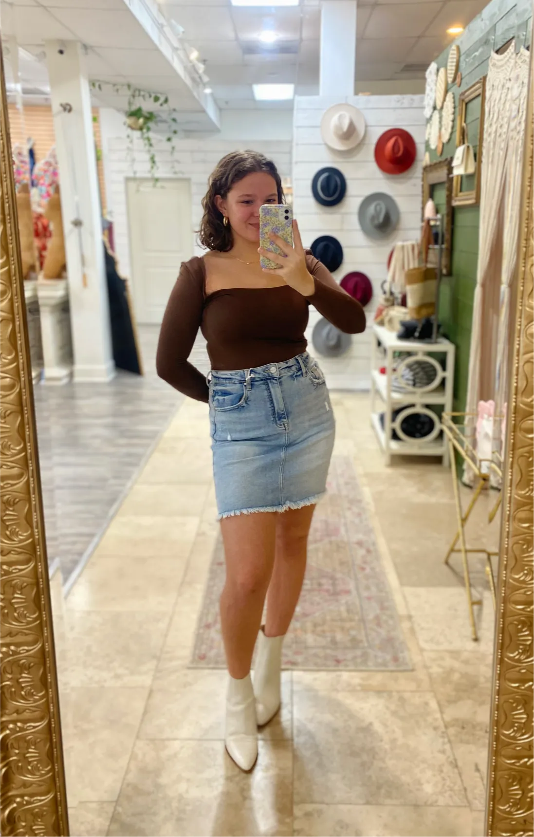 High Rise Mini Skirt