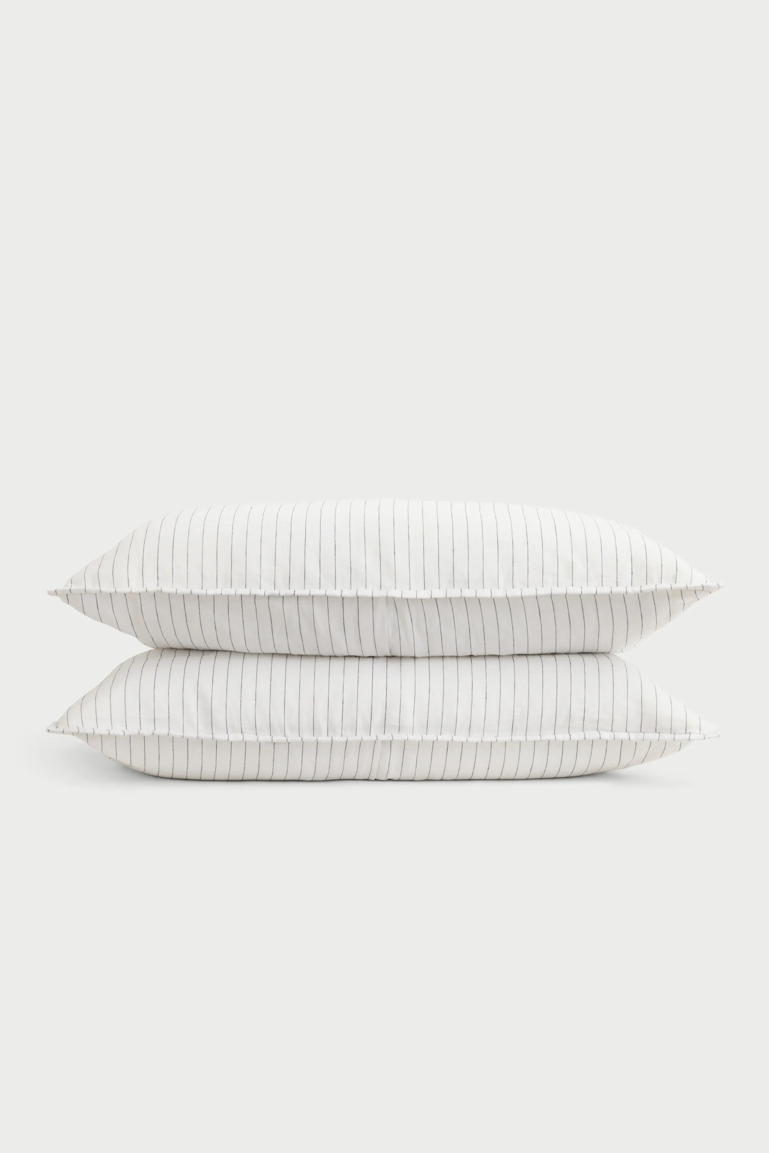 Linen Pencil Stripe Quilted Shams