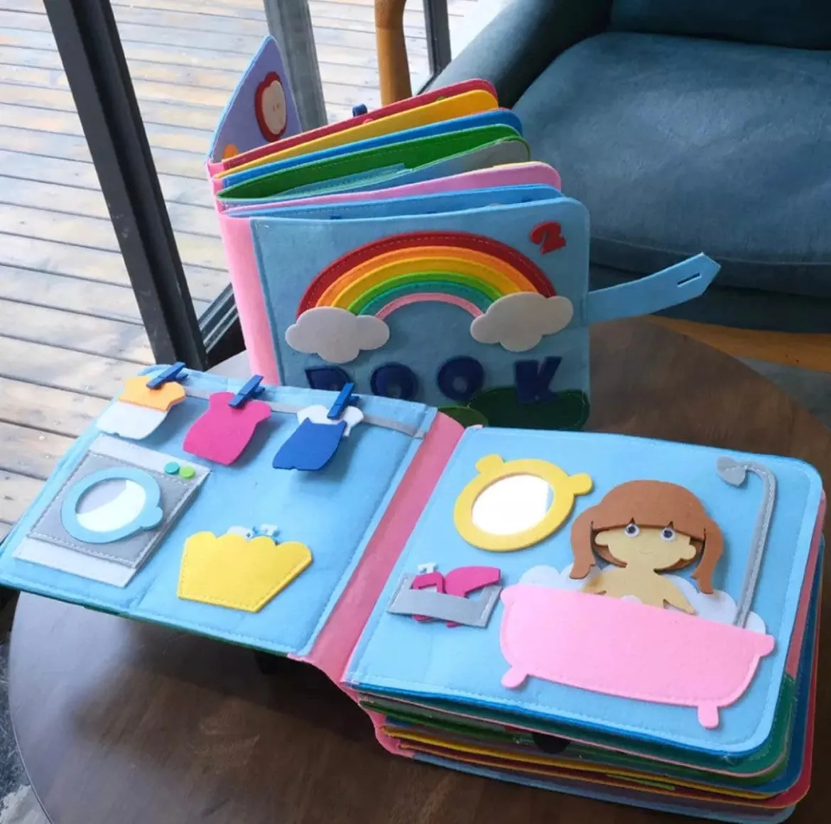 Montessori Busy Book- Baby Educational Busy Book Toy , Felt Quiet Book