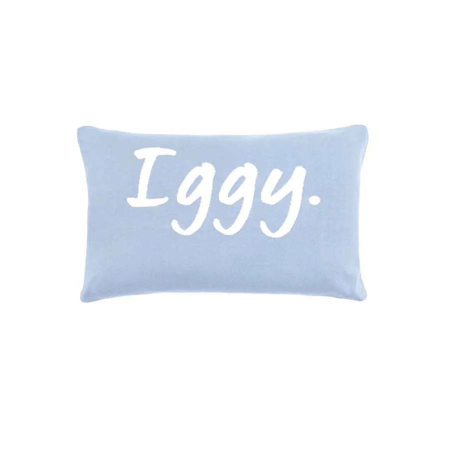Name Pillowcase - Kentucky Blue; Letter: Ivory