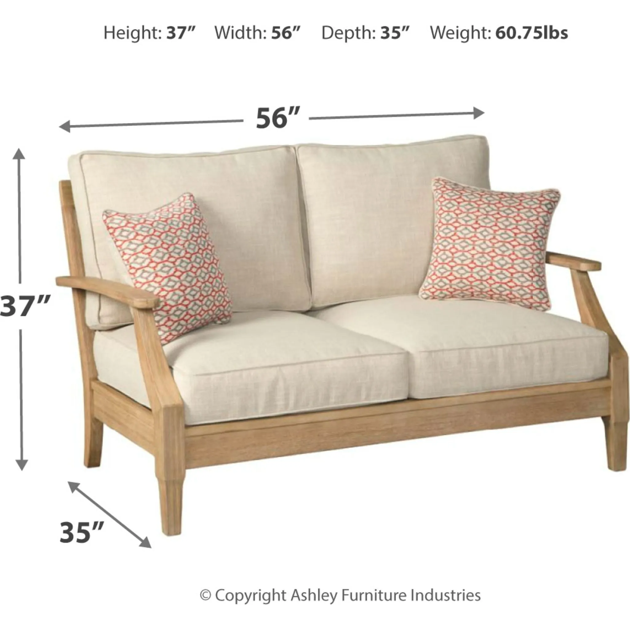 Outdoor Clare View Loveseat w/Cushion
