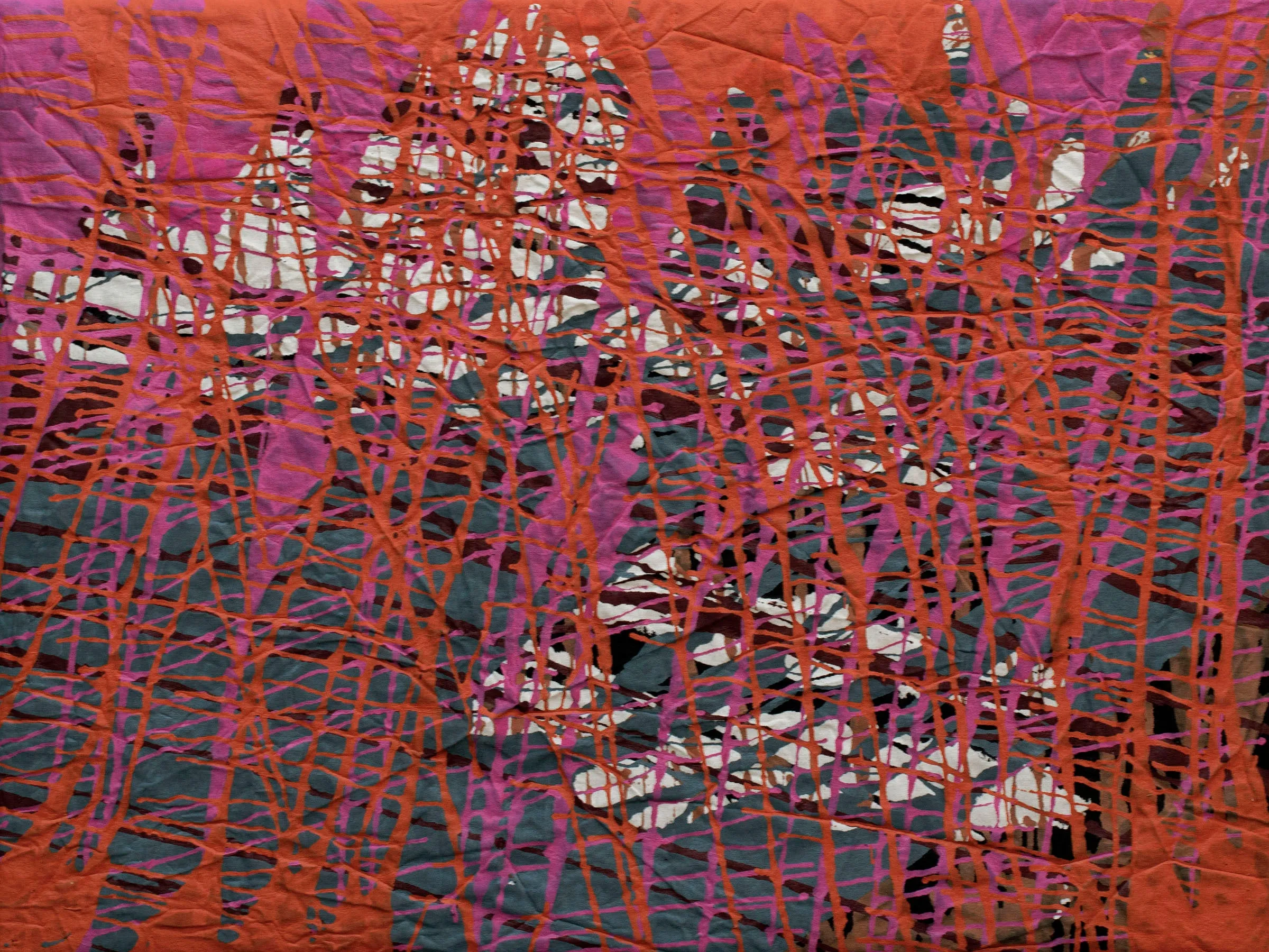 "Crossed Wires," original painting, 30" x 40"