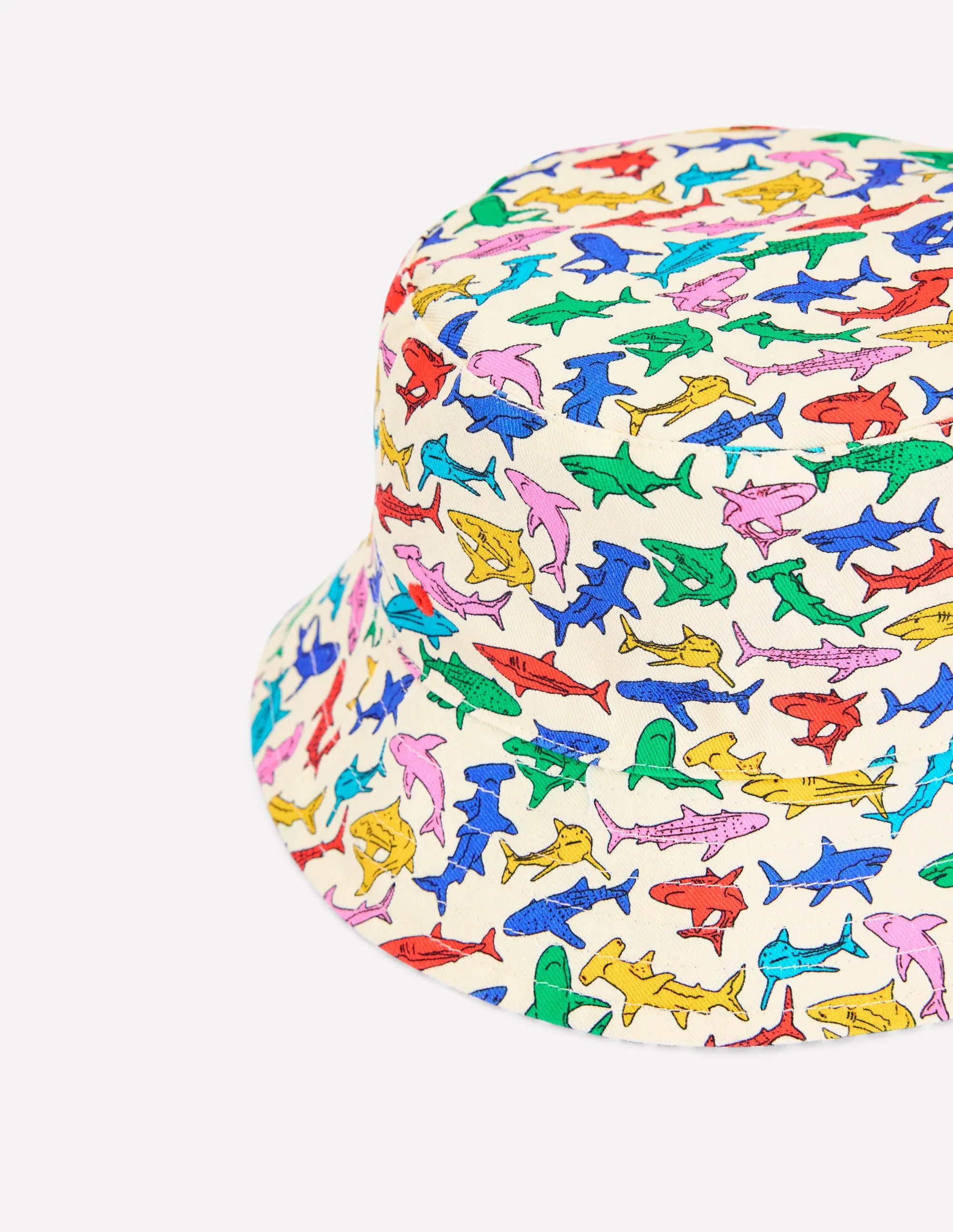 Reversible Bucket hat-Sapphire Blue Ticking Stripe