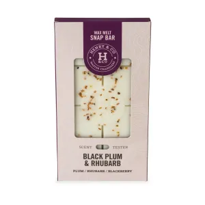 Snap Wax Melt Bar Large Black Plum & Rhubarb