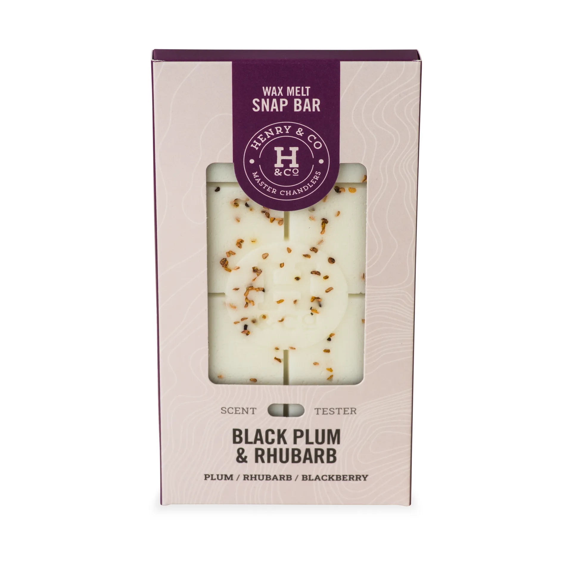 Snap Wax Melt Bar Large Black Plum & Rhubarb