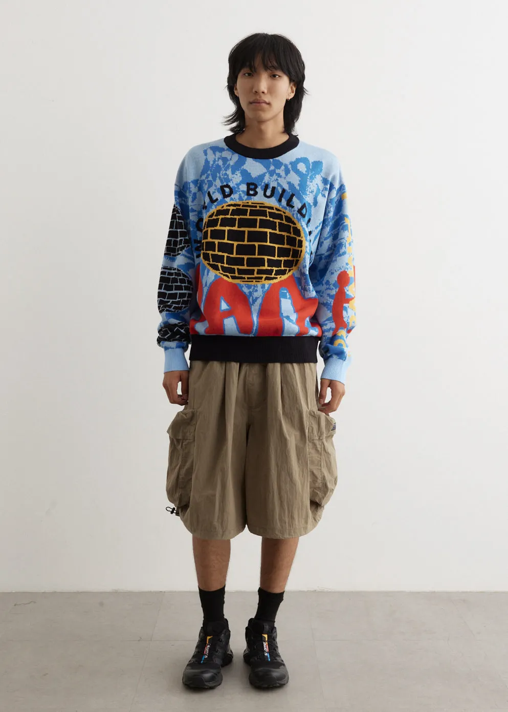World Building Graphic Jacquard Knit