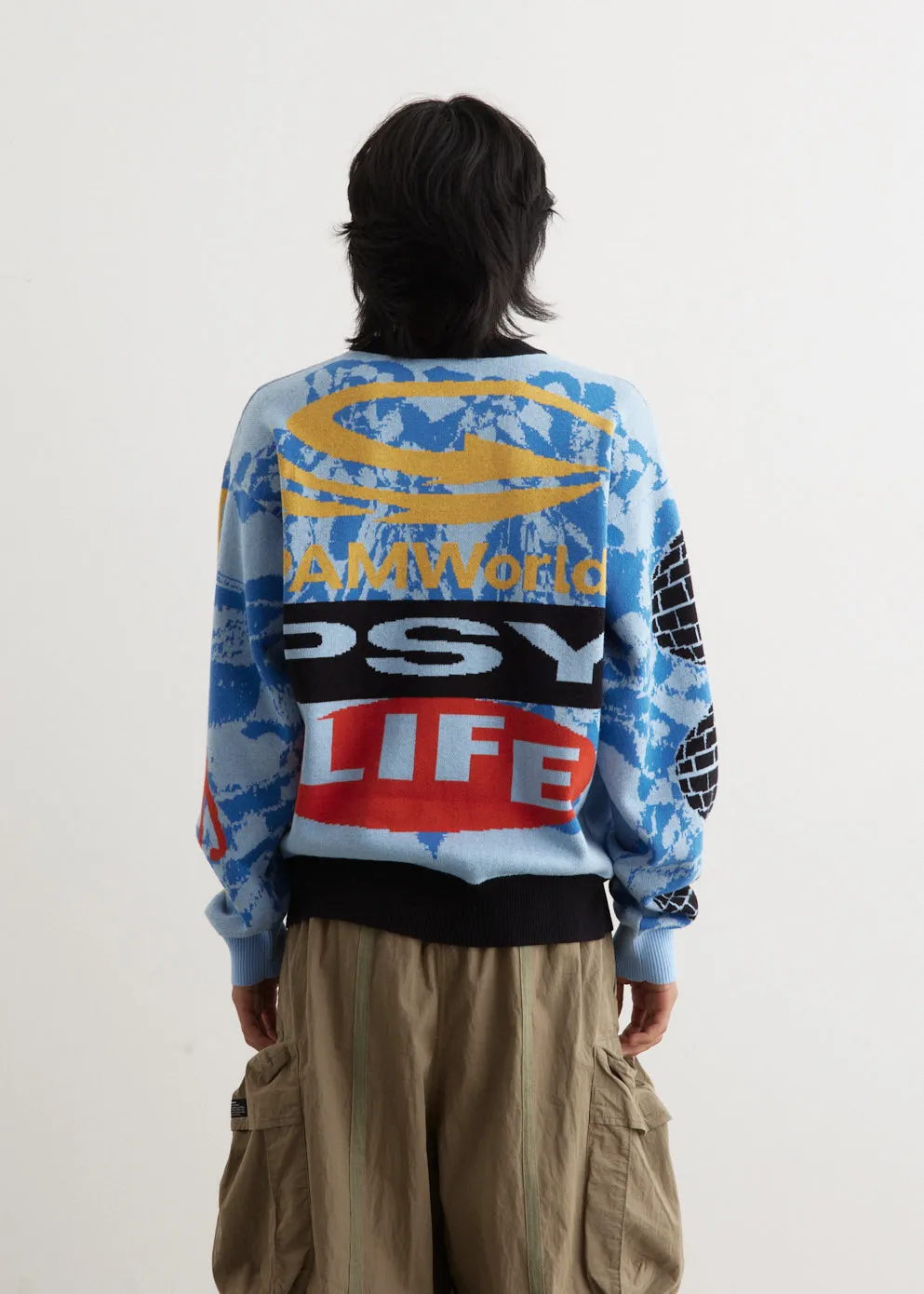 World Building Graphic Jacquard Knit